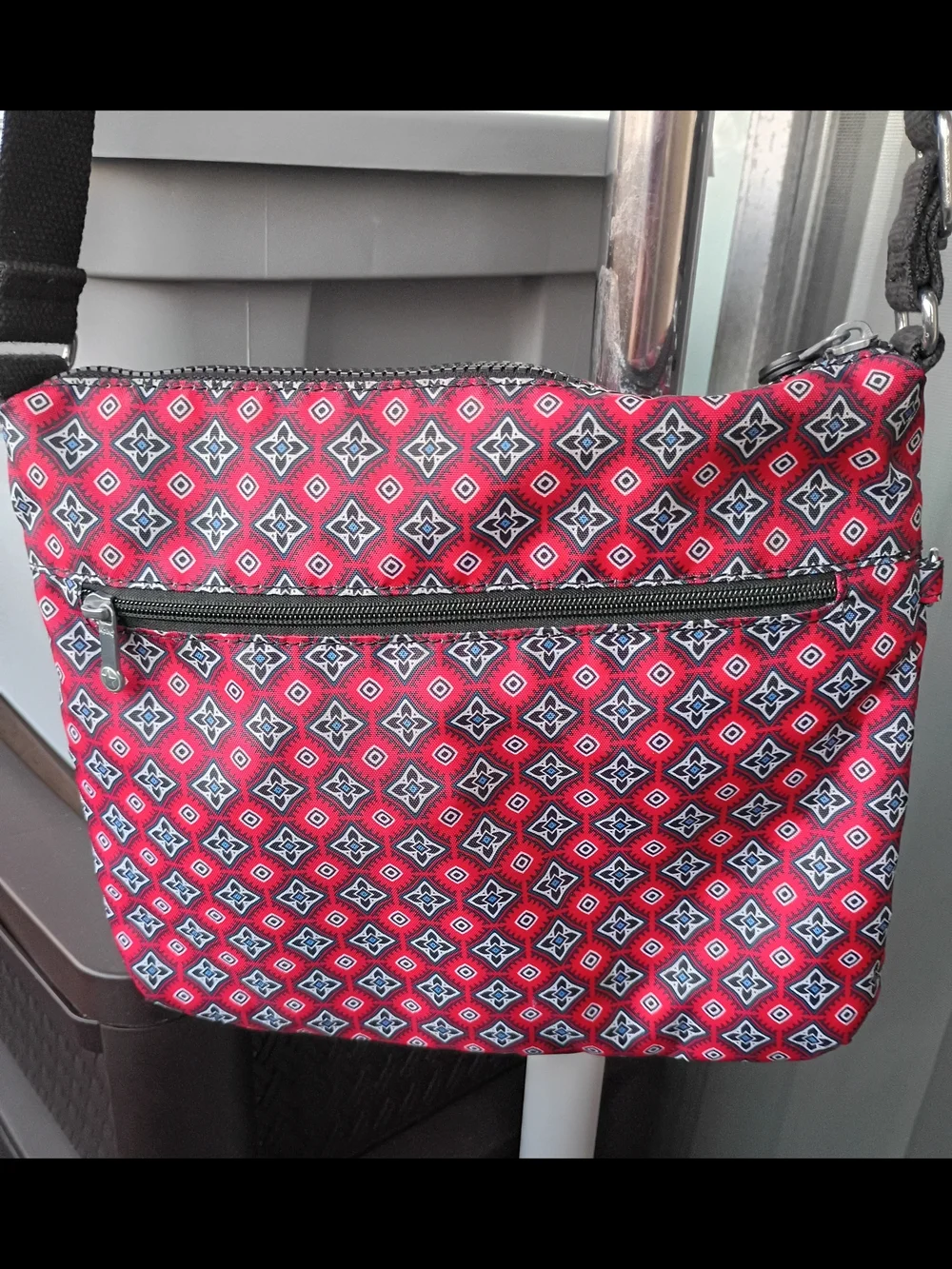 Kipling Jaime crossbody shoulder bag in the red mystical medallion